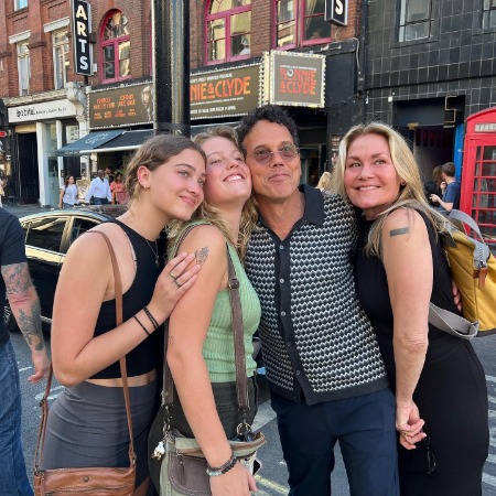 Karen Sillas and Ivan Menchell with their daughters Olivia and Lou Menchell. 